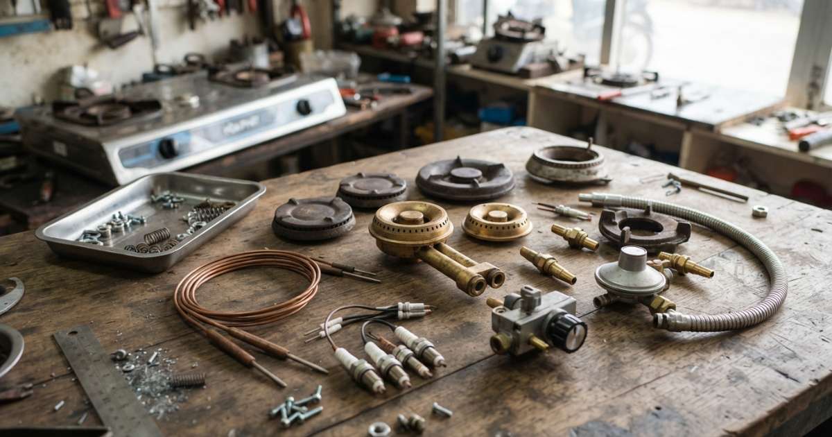 Dấu hiệu nhận biết cần thay thế phụ tùng bếp gas kịp thời