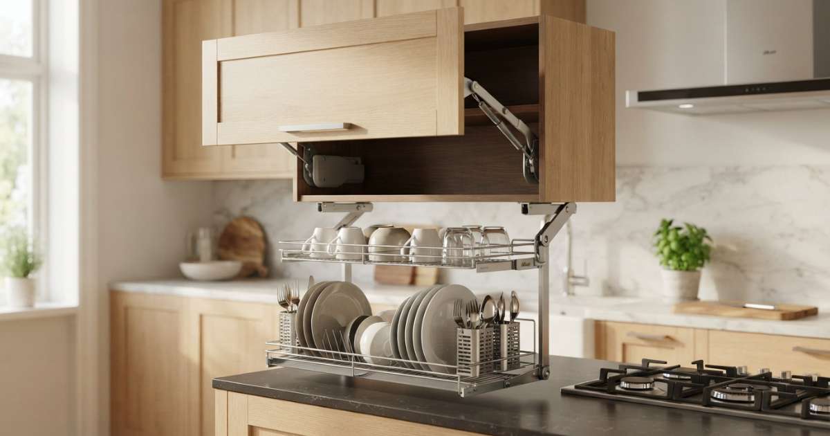 Kích thước tiêu chuẩn của giá bát nâng hạ blum hiện nay