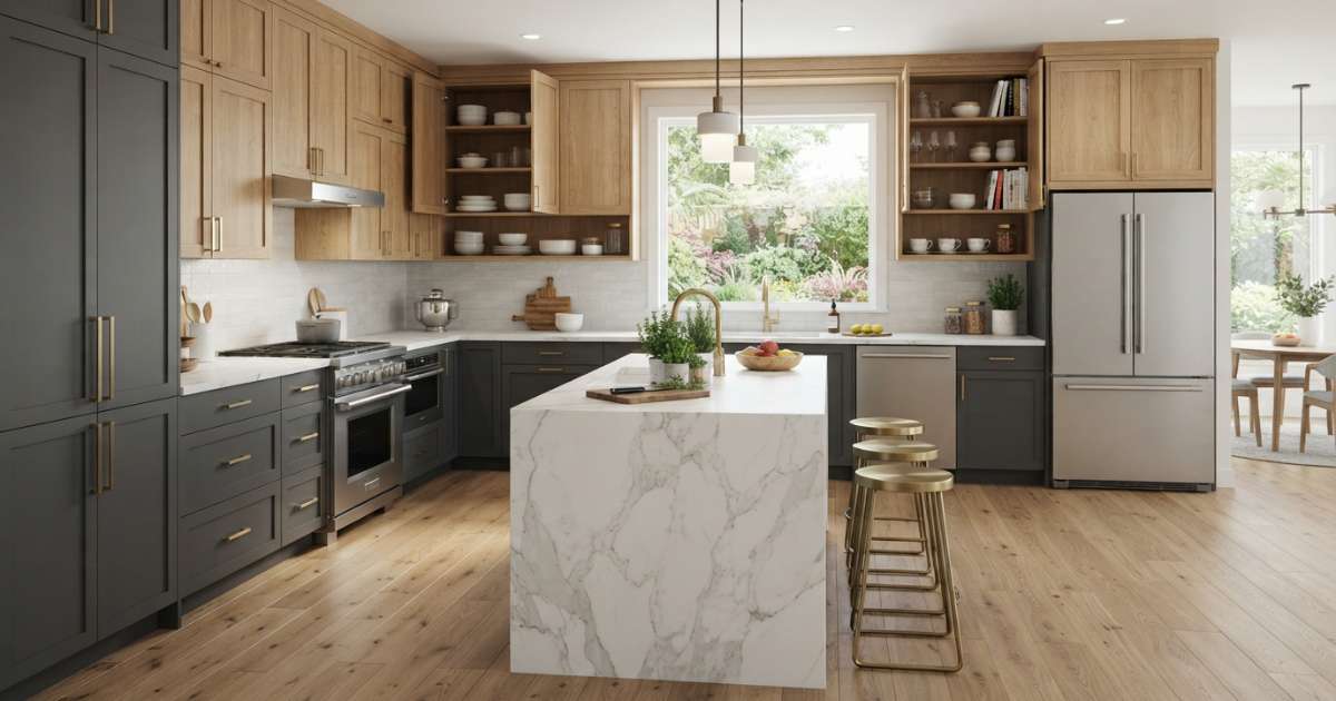 Lựa chọn các mẫu tủ bếp phù hợp với phong cách nội thất