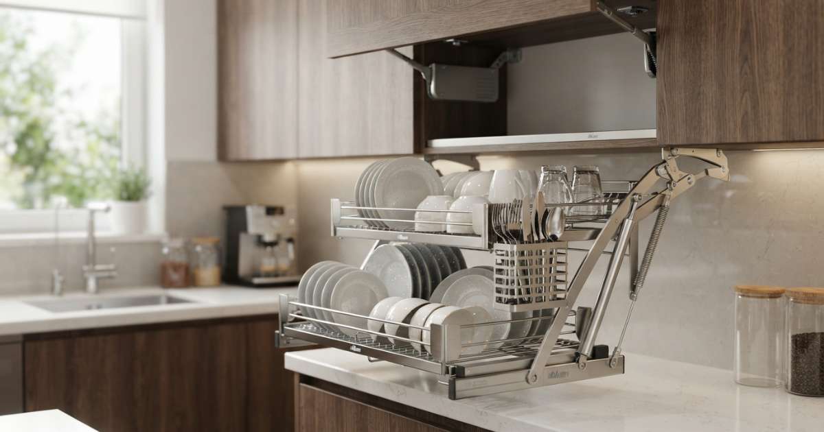 Những lợi ích thiết thực khi dùng giá bát nâng hạ blum