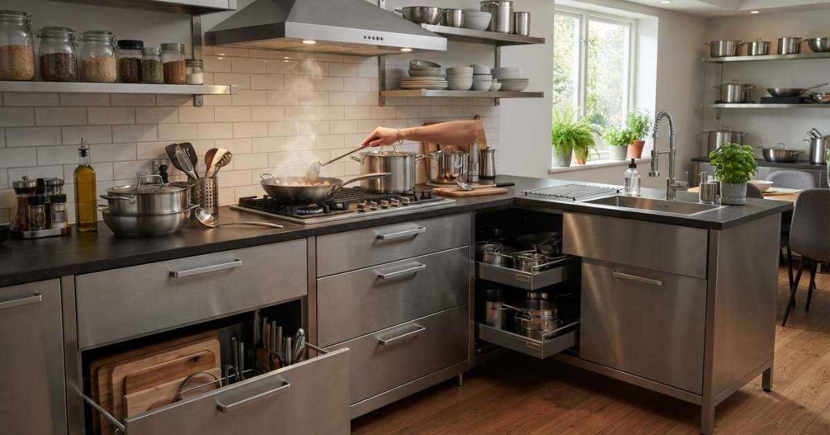 Phân loại các dòng tủ bếp inox phổ biến trên thị trường