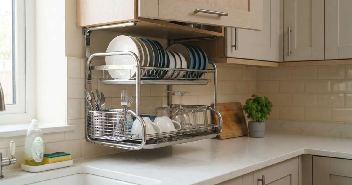 Phân loại kệ úp chén treo tủ bếp phổ biến hiện nay