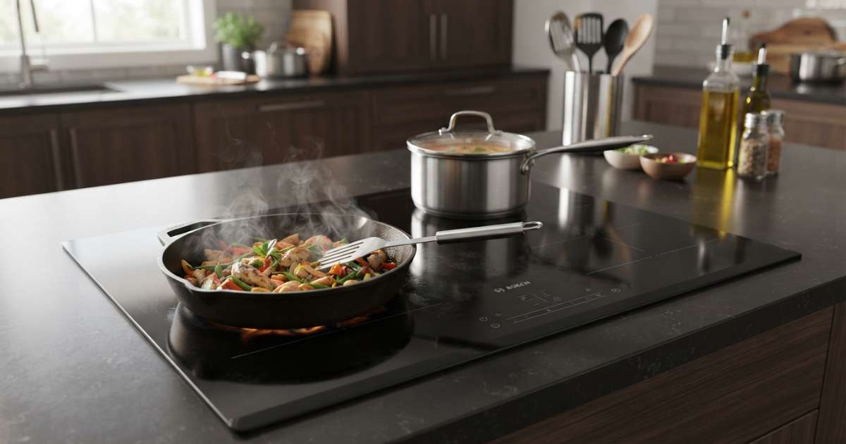 Thiết kế sang trọng và độ bền của bếp từ Bosch Serie 8