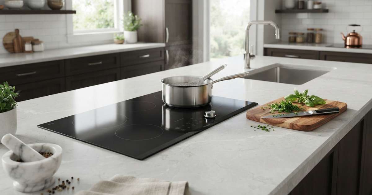 Ưu điểm nổi bật của mặt bàn bếp đá nhân tạo