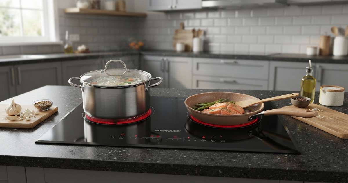 Ưu điểm nổi bật khi chọn mua bếp từ đôi Sunhouse
